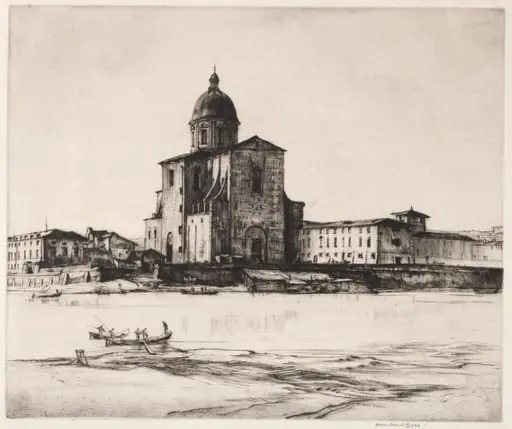 San Frediano in Cestello, Florence, by Muirhead Bone