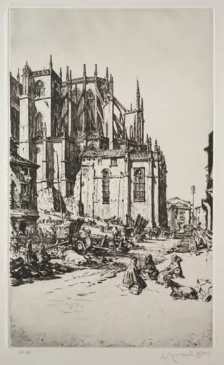 Study for Leon Apse, by Muirhead Bone
