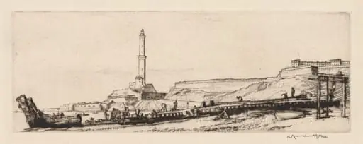 The Langterna, Genoa, by Muirhead Bone