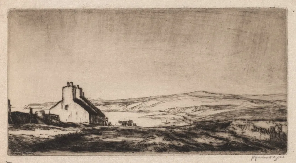 Third Study for 'The Ballantrae Road', by Muirhead Bone, 1908