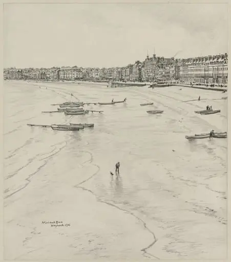 Weymouth Bay, The Off Season, by Muirhead Bone