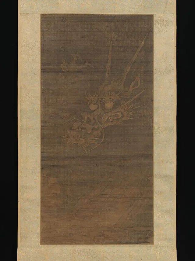 元   佚名   墨龍圖   軸|Dragon