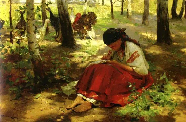 В тени, by Mykola Pymonenko