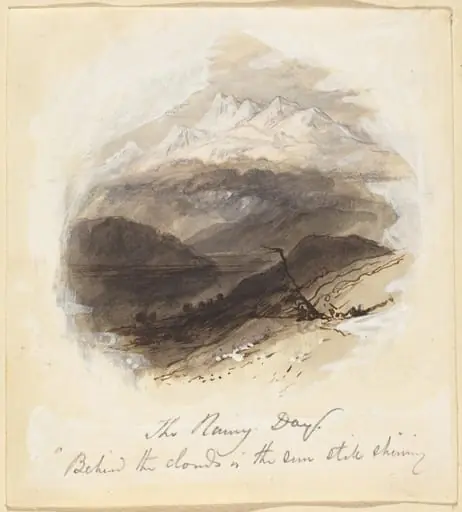 Illustration for Longfellow's "The Rainy Day", by Myles Birket Foster