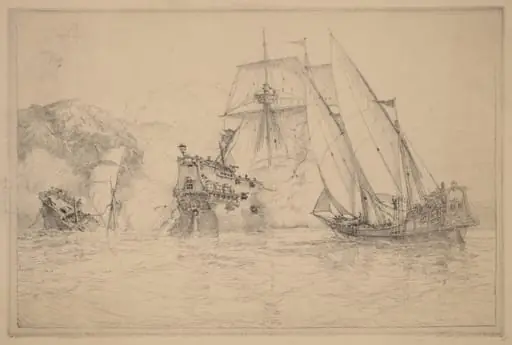 Ships Fighting, by N. Artsay