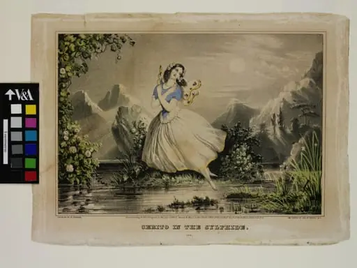 Cerito (sic) in the Silphide. (sic), by N. Currier