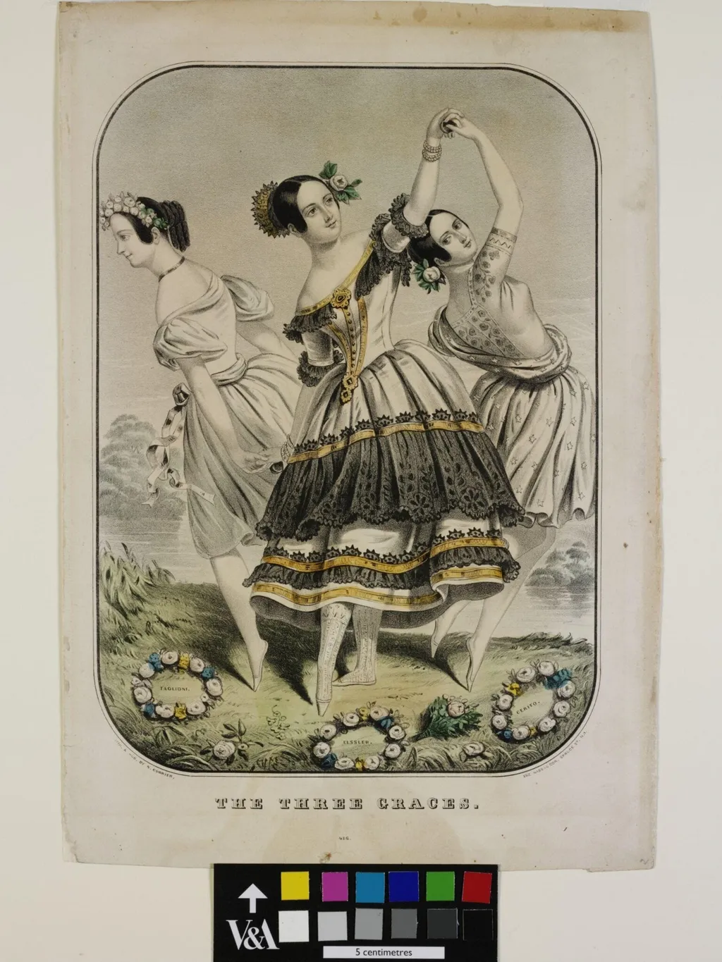 The Three Graces, by N. Currier, 1845