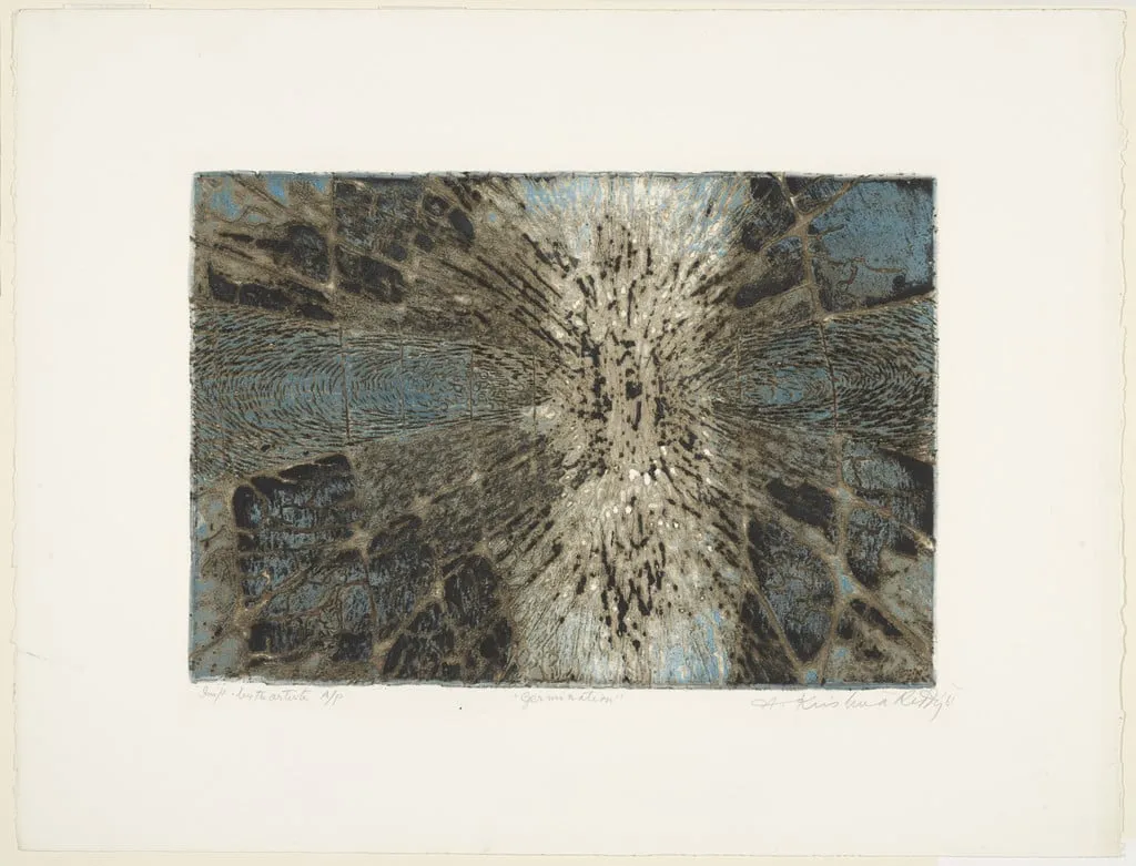 Untitled, by N. Krishna Reddy, ink, 1961