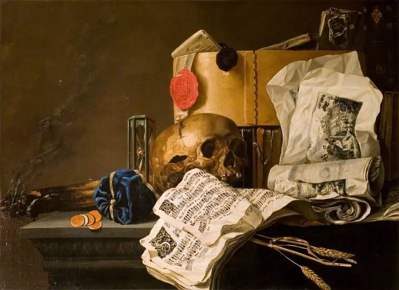 Vanitas Still Life, by N.L. Peschier