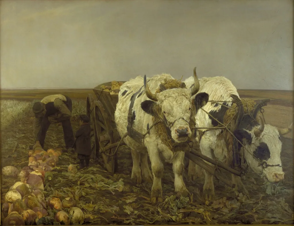 Roeoptagning, by N.P. Mols, oil, 1894