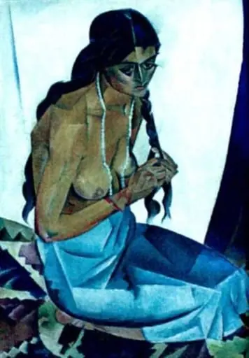 Femeie în interior, by Nadia Bulighin