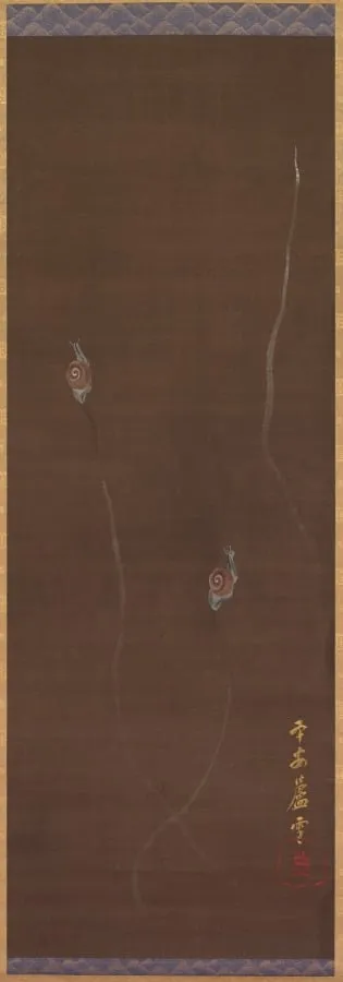 Snails, by Nagasawa Rosetsu, unspecified, 1788