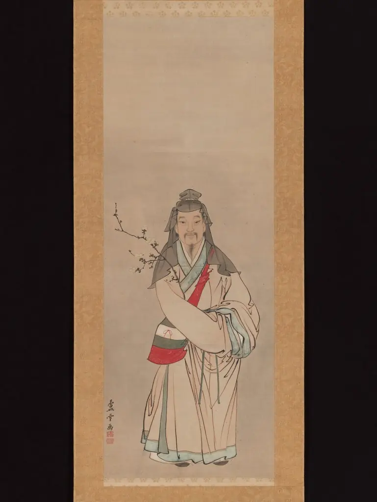 Tenjin Traveling to China, by Nagasawa Rosetsu 長澤蘆雪, 1794