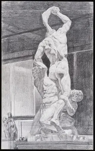 Sculpture by Vincenzo Foggini of "Samson and the Philistines" in the V&A Sculpture Gallery, by Nahem Shoa
