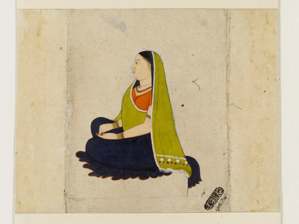 Ladvai Sketch, by Nainsukh, paint, 1750