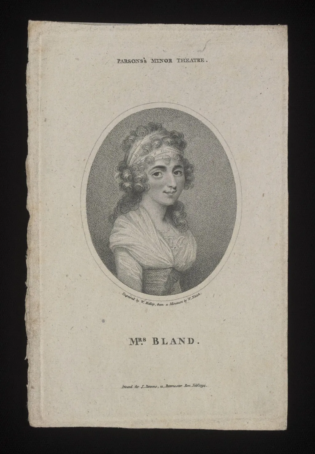 H Beard Print Collection, by Naish, 1794