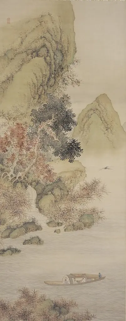Landscape: Ode to the Red Cliff, by Nakabayashi Chikkei