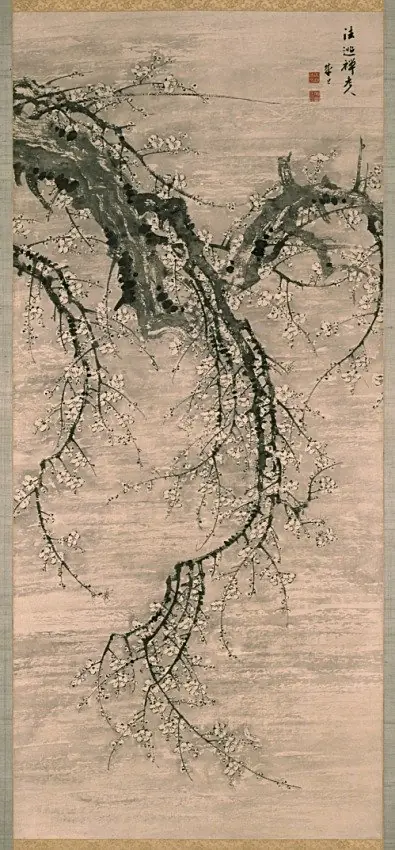 Plum Branch, by Nakabayashi Chikutō