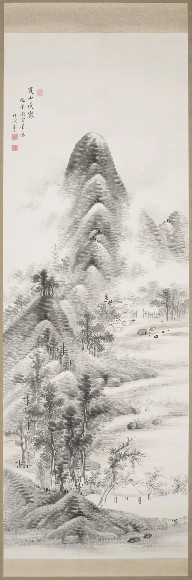 Summer Mountains After Rain, by Nakabayashi Chikutō, unspecified, 1788