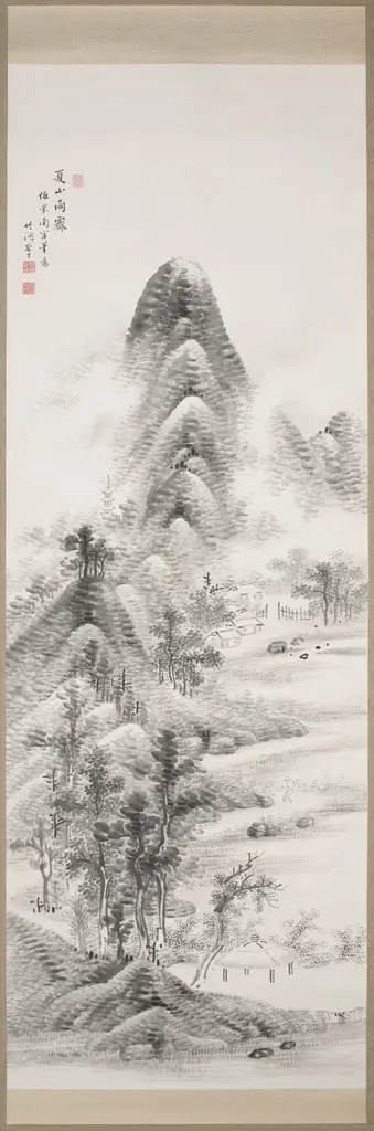 Summer Mountains After Rain, by Nakabayashi Chikutō