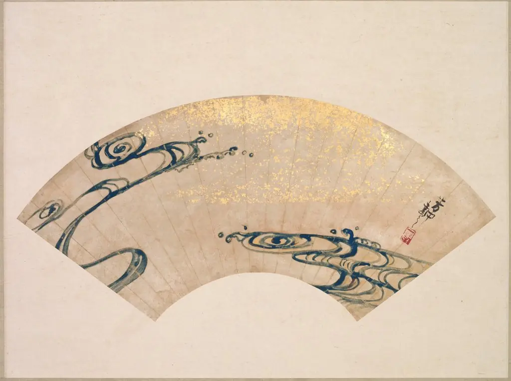Waves, by Nakamura Hōchū, 1800