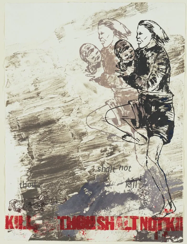 Untitled, by Nancy Spero, ink, 1987