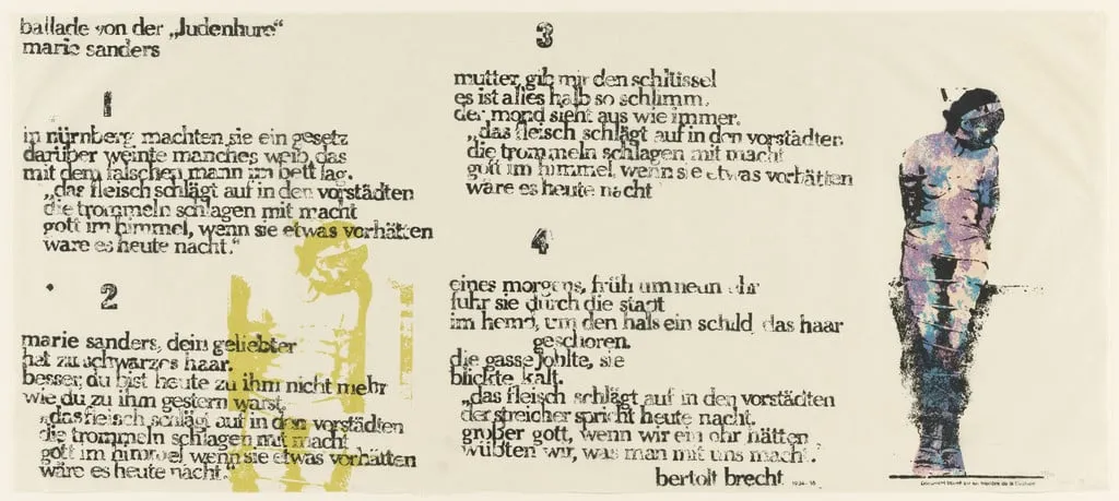 Untitled, by Nancy Spero, ink, 1991