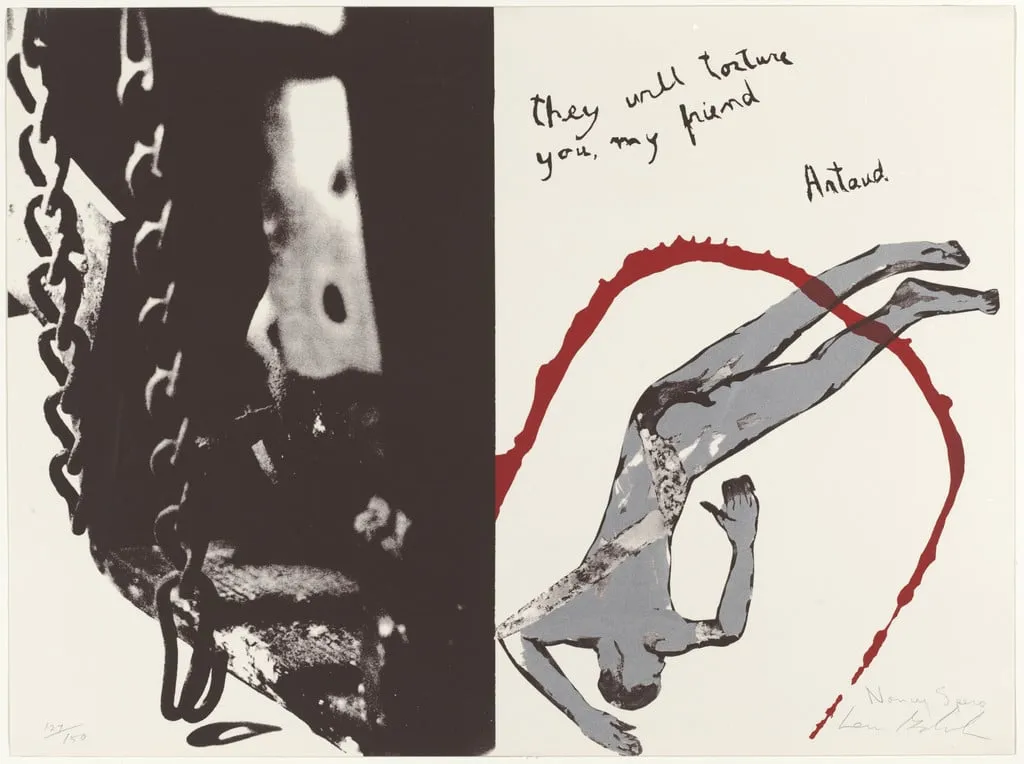 Untitled, by Nancy Spero Leon Golub, ink, 1971