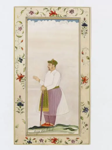 Rajah Birbar (Birbal), by Nandalal