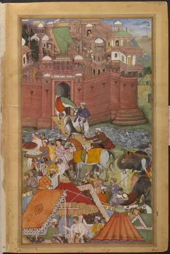 Akbar and Asaf Khan, by Nanha
