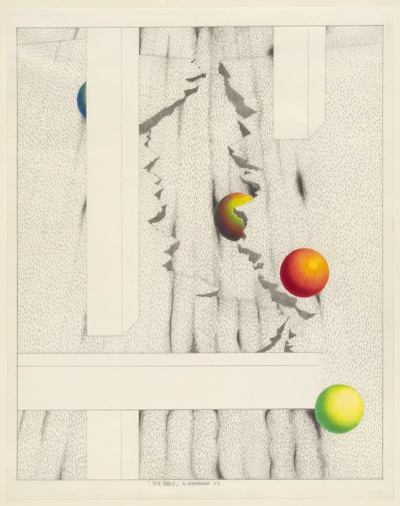 Untitled, by Naoto Nakagawa, graphite, 1967