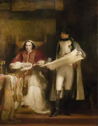 Napoleon and Pope Pius VII at Fontainebleau in 1813, by David Wilkie