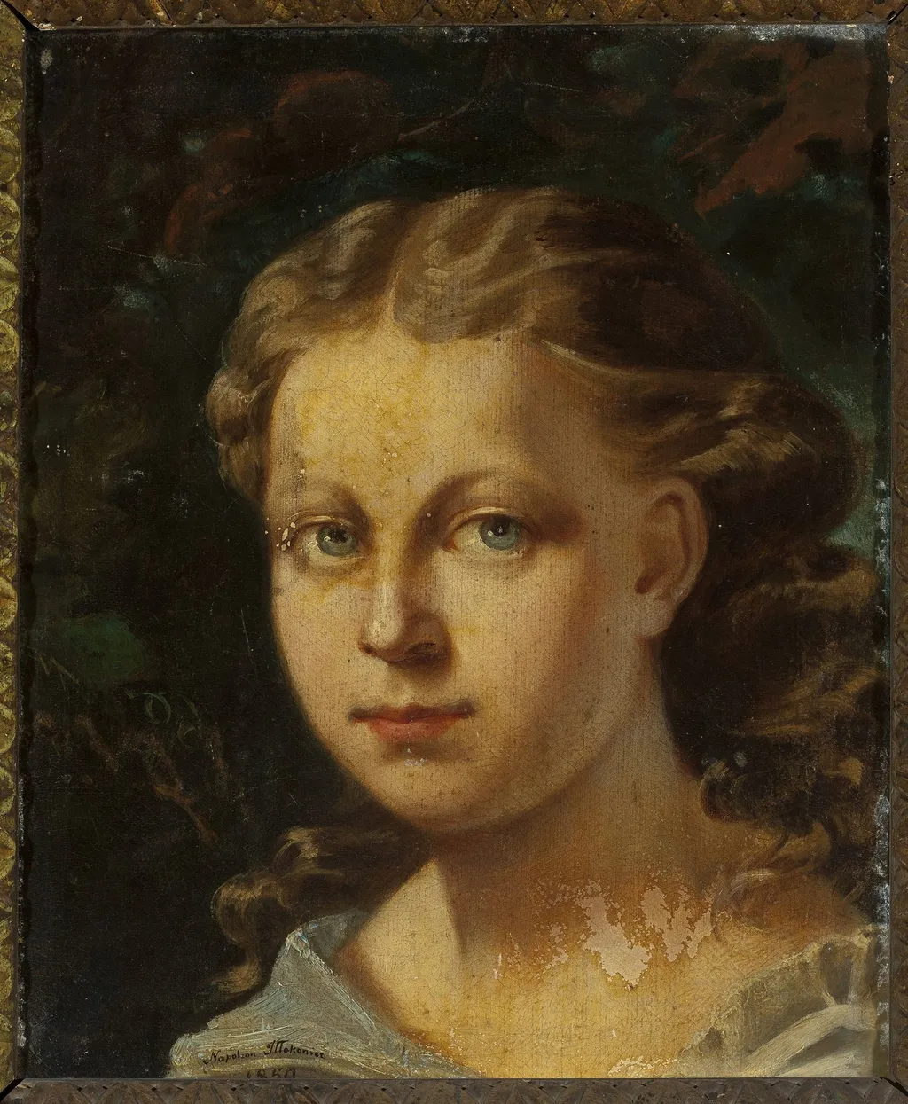 Portrait of Ludwika Rozwadowska née Zamoyska, by Napoleon Iłłakowicz, unspecified, 1859
