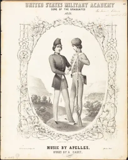 United States Military Academy, Song of the Graduates, by Napoleon Sarony