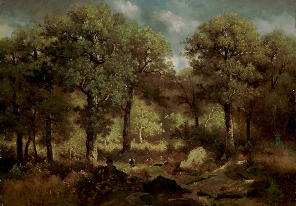 Metsänsisusta Fontainebleausta, by Narcisse Virgile Diaz de la Peña, unspecified