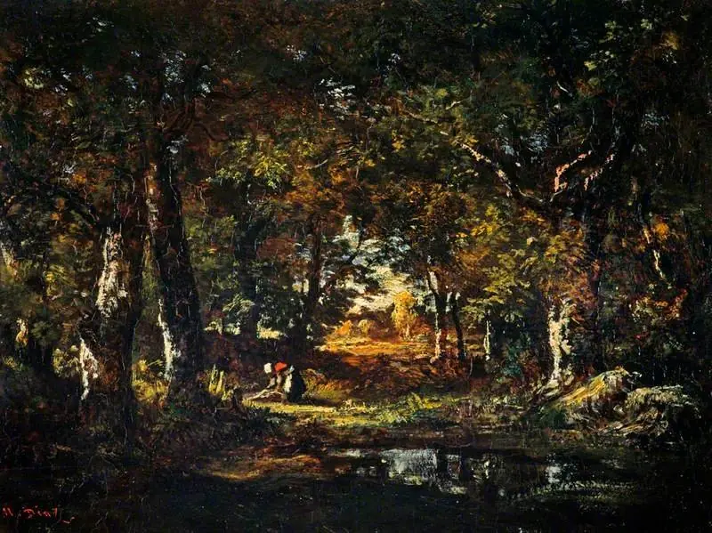 A Pool in the Forest, by Narcisse Virgilio Díaz
