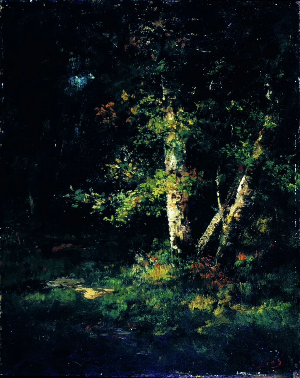 Forest Scene, by Narcisse Virgilio Díaz, oil, 1851