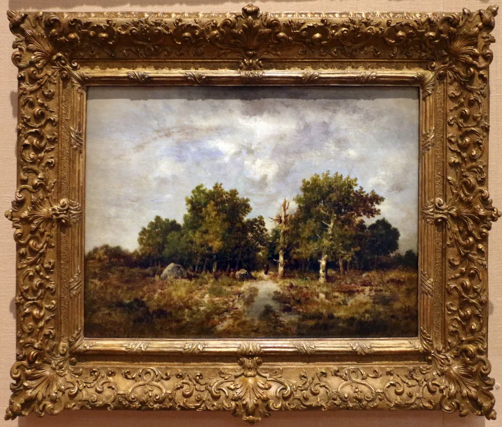 La forêt de Fontainebleau en Automne, by Narcisse Virgilio Díaz, unspecified, 1872
