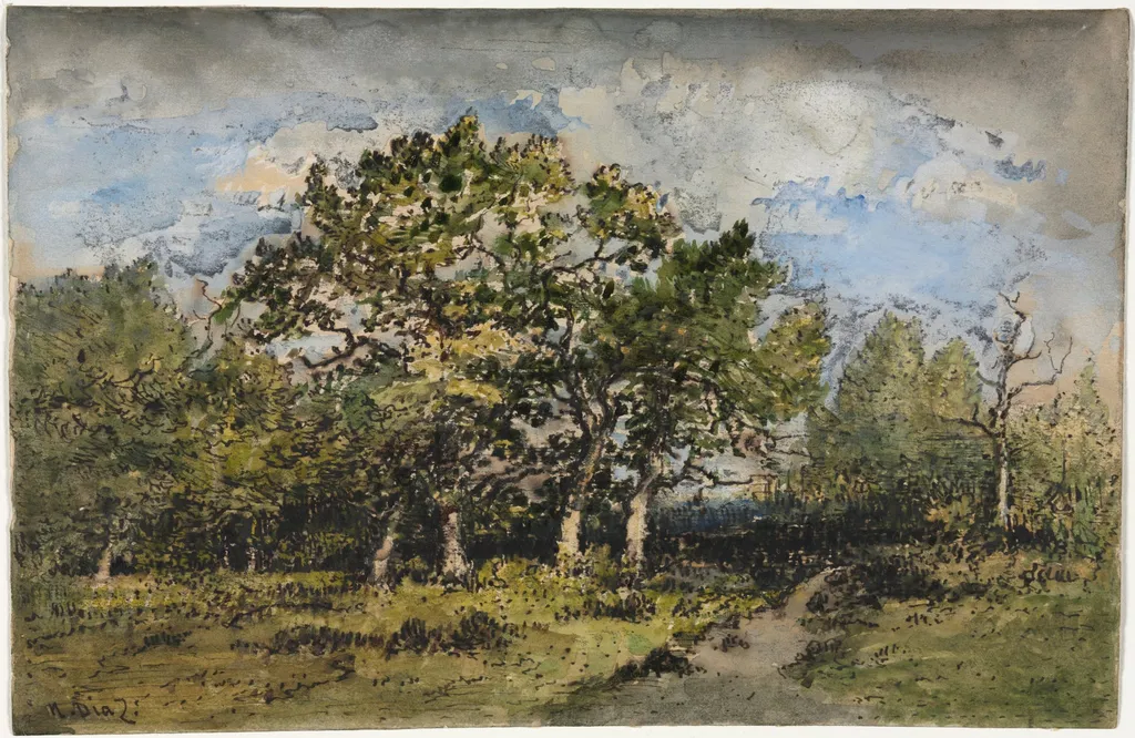 Landscape, by Narcisse Virgilio Díaz, 1860