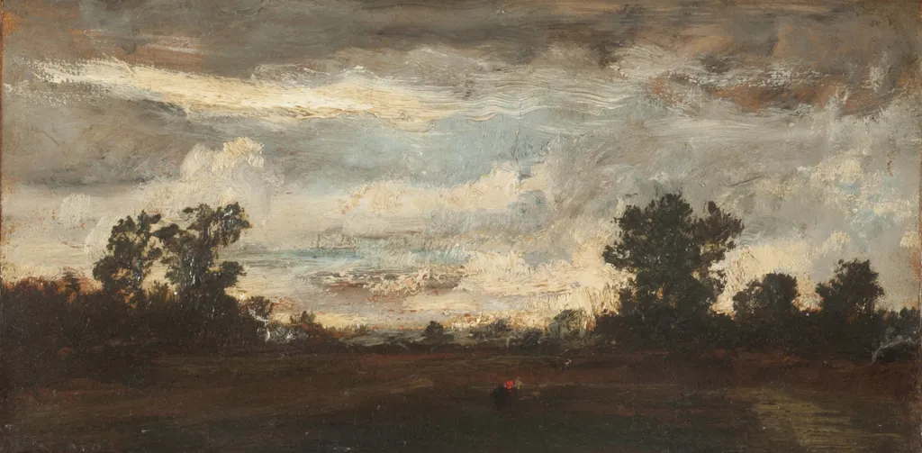 Paisaje, by Narcisse Virgilio Díaz, oil, 1851