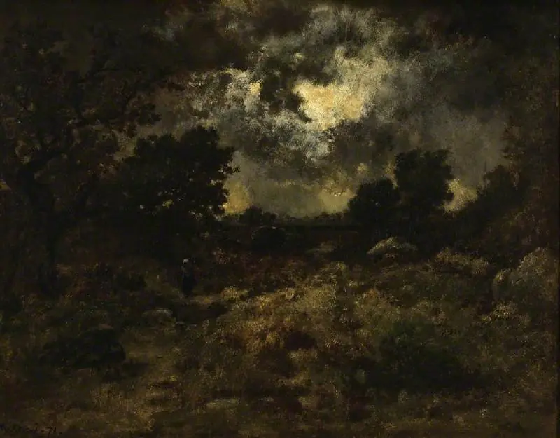 Storm in the forest of Fontainbleau, by Narcisse Virgilio Díaz