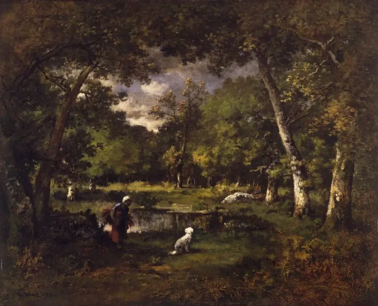 The Pond at Fontainebleau, by Narcisse Virgilio Díaz