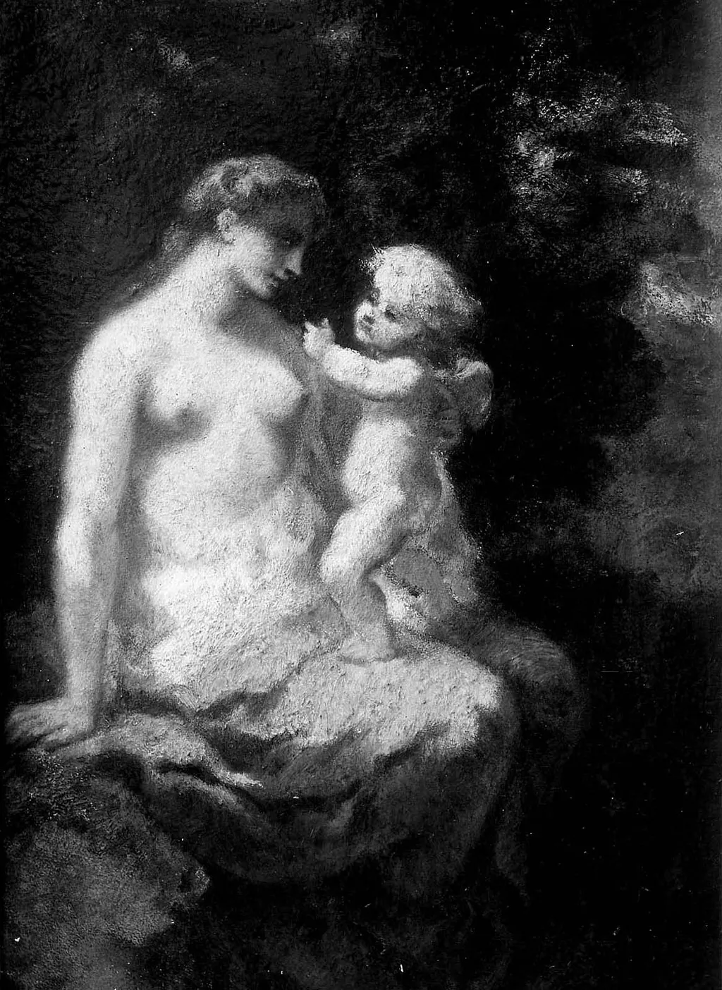 Venus and Cupid (II), by Narcisse Virgilio Díaz, unspecified, 1847