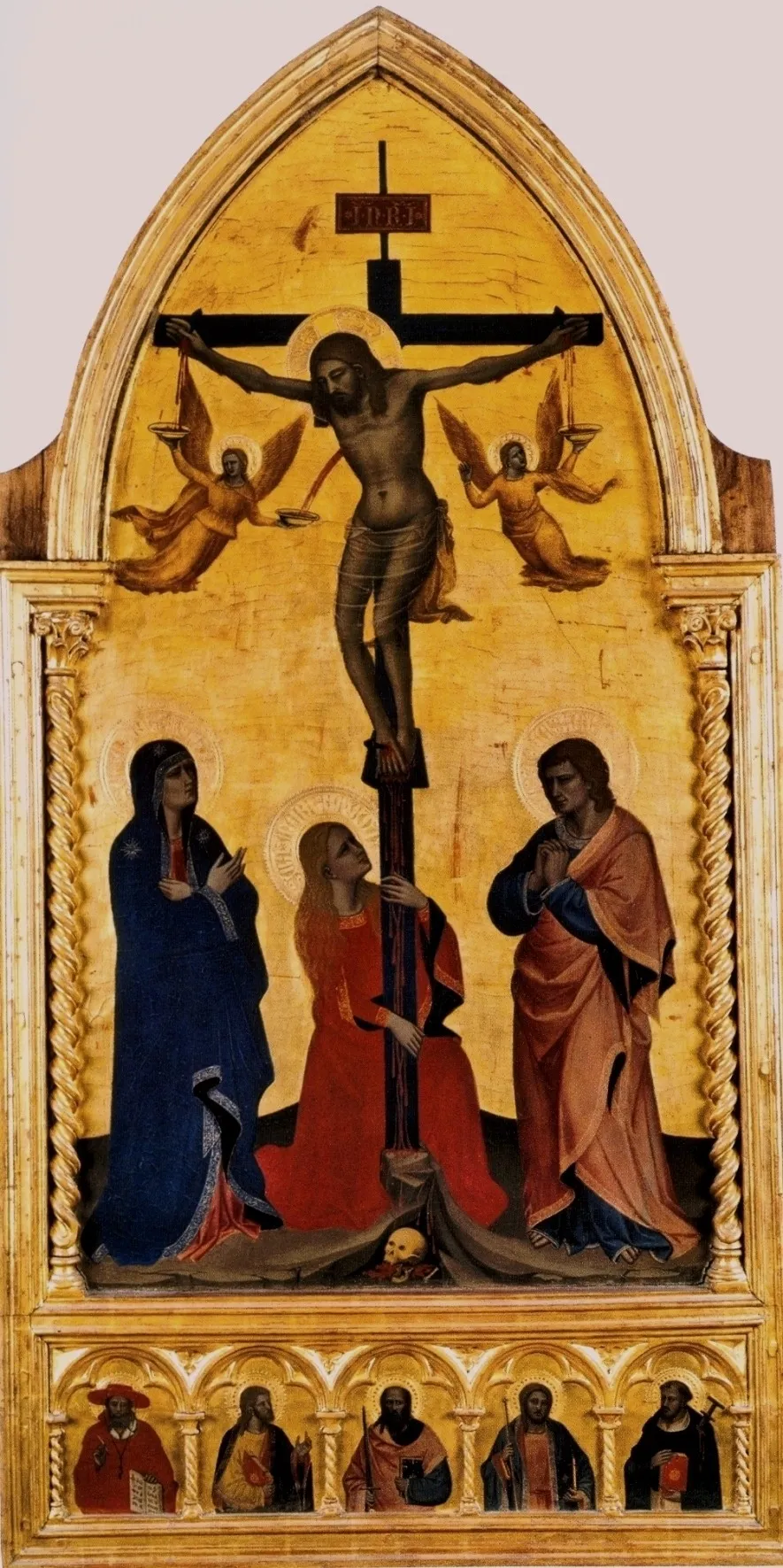 Crucifixion, by Nardo di Cione, tempera, 1350