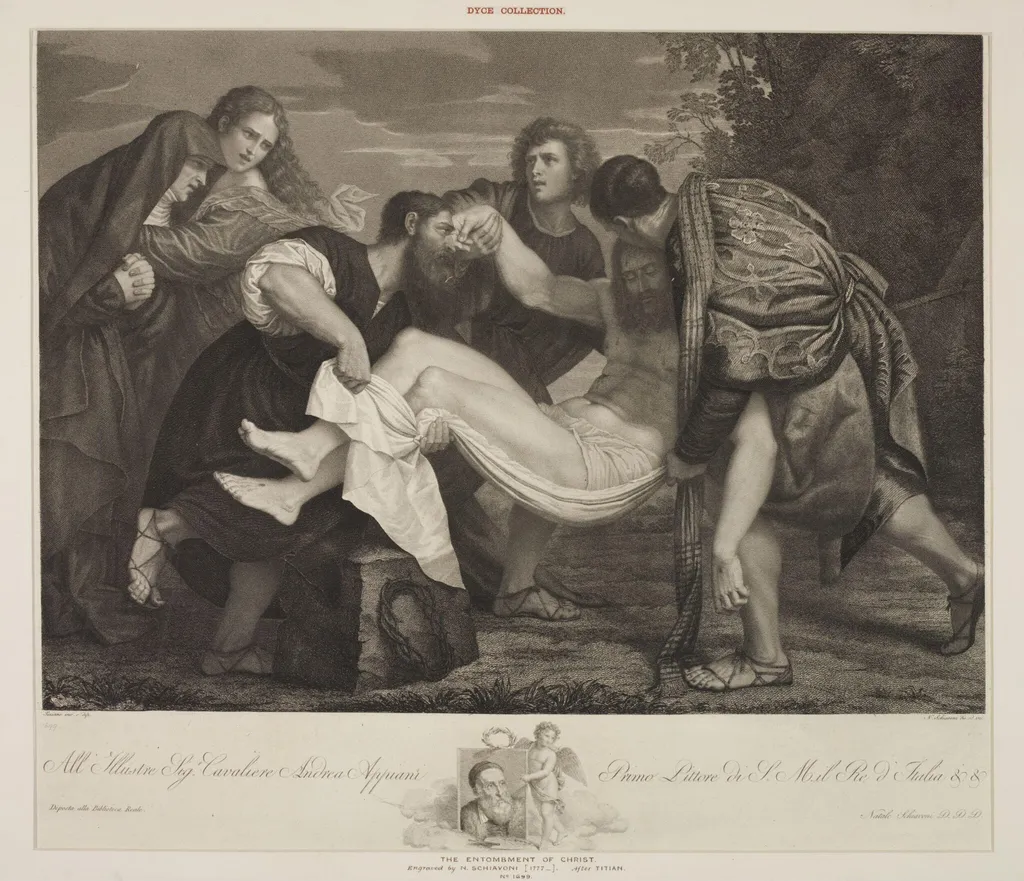 Entombment of Christ, by Natale Schiavoni, 1850