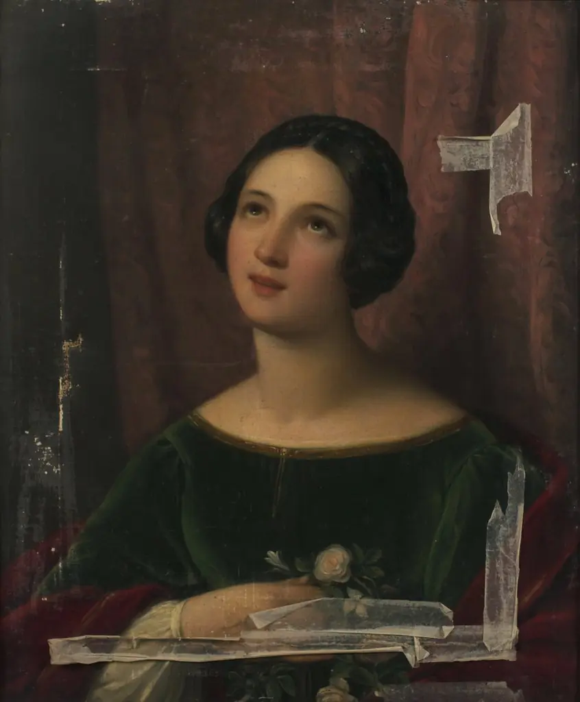 Girl with Flowers, by Natale Schiavoni