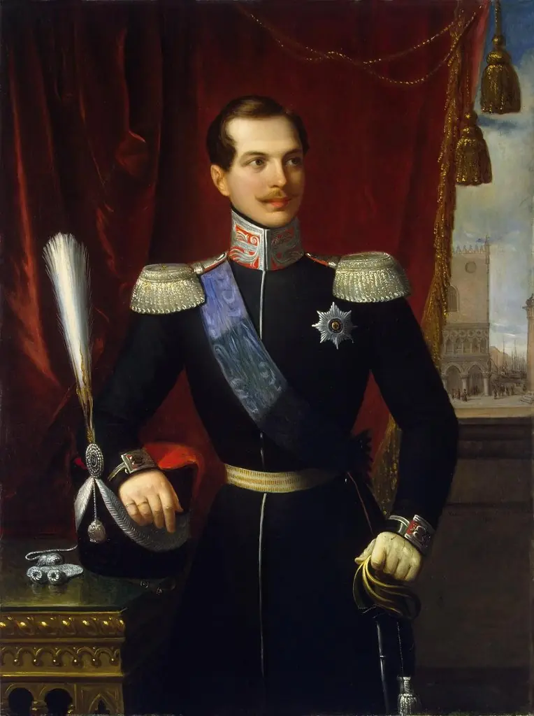 Portrait of Grand Duke Alexander Nikolayevich, by Natale Schiavoni
