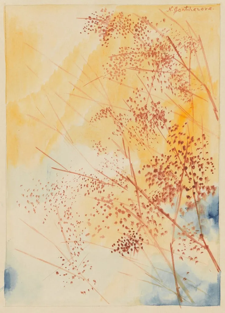 Untitled, by Natalia Goncharova, watercolor, 1920