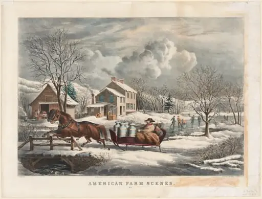 American Farm Scenes, Winter, by Nathaniel Currier