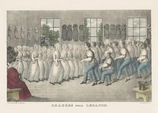 Shakers Near Lebanon, by Nathaniel Currier